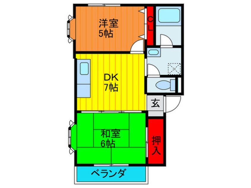 間取図 プレシャスハイム　ハシヅメ