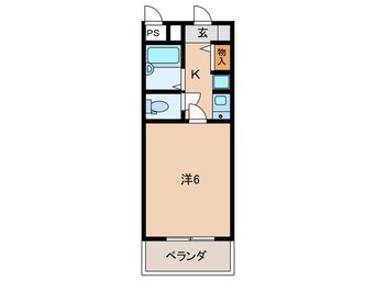 間取図 キャッスルコートⅡ(405)