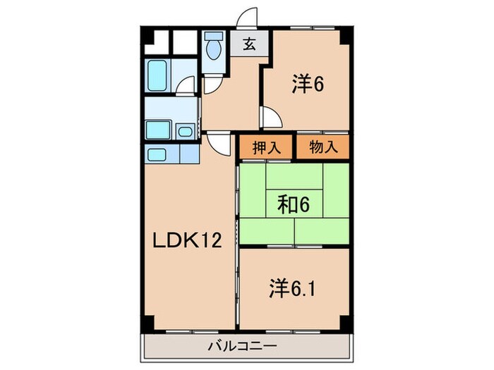 間取り図 フル－ル南鈴原