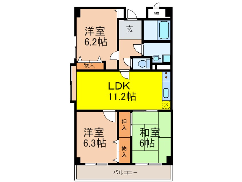 間取図 千里パノラマハイツⅡ