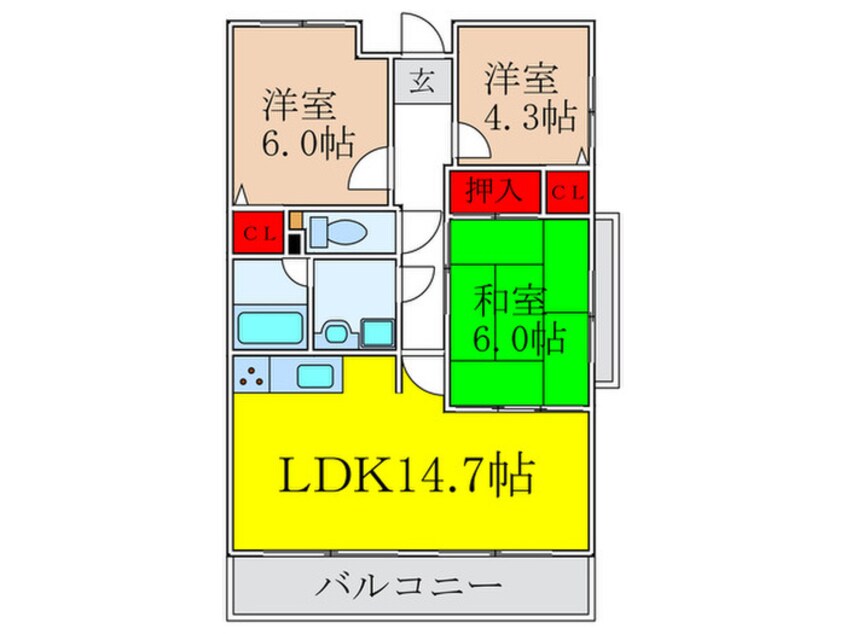 間取図 千里パノラマハイツⅡ