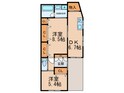 針中野１丁目一戸建貸家の間取図