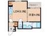 Ｇｒｉｓｅｒ八尾 1LDKの間取り