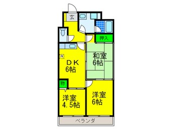 間取図 グランドールあびこ