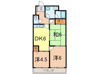 間取図 グランドールあびこ