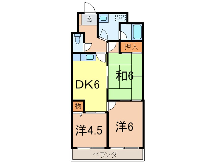 間取図 グランドールあびこ