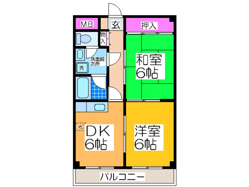 間取図 グランドールあびこ