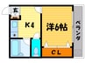 メリ－ハウス 1Kの間取り