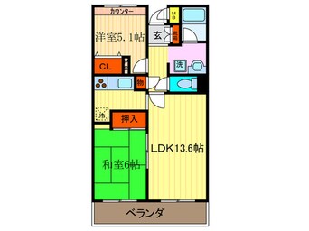 間取図 ベルク長岡京