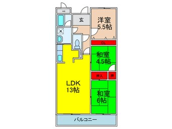 間取図 エミネンス辻本Ⅱ