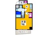 エグゼ阿倍野(1002) 1Kの間取り