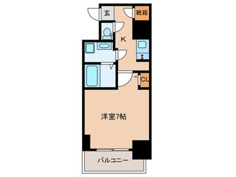 間取図 サムティ難波ＶＩＶＯ(802)