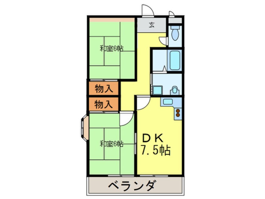 間取図 アマセンタ－ハイツ