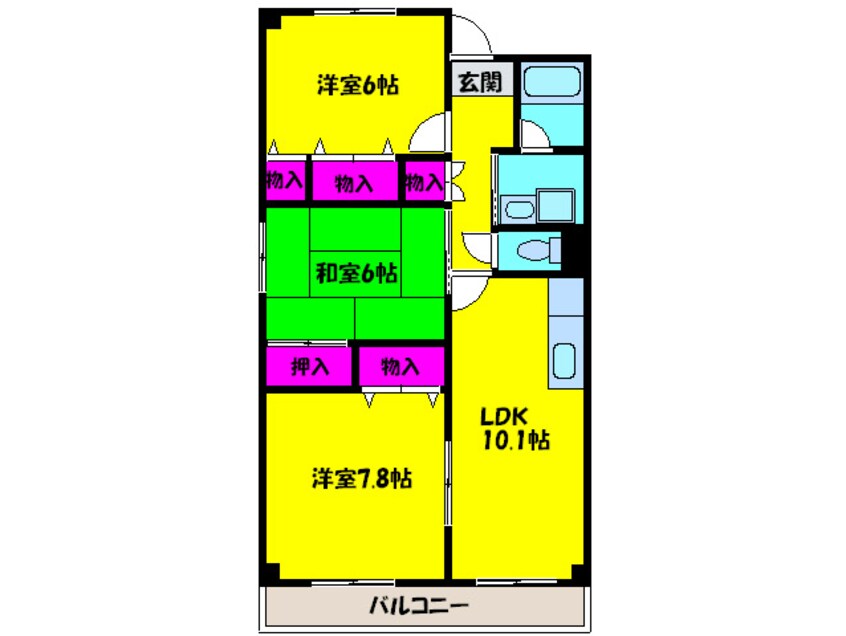 間取図 AXIS　MEZON　HINENO