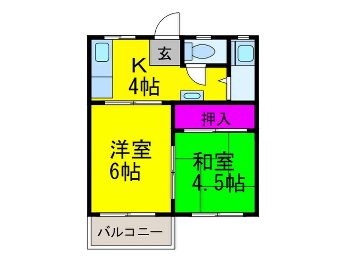 間取り図 パナハイツ常磐