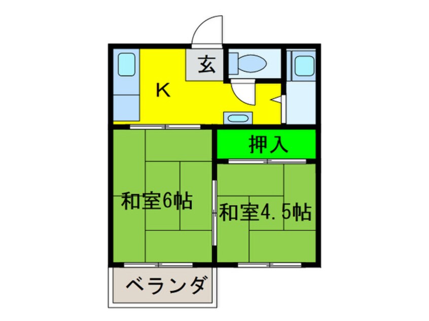 間取図 パナハイツ常磐