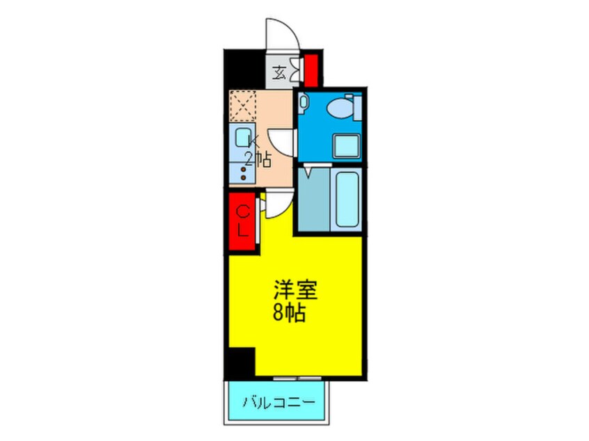 間取図 ザ・パーククロス阿波座