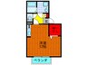 メゾンジュネス 1Rの間取り