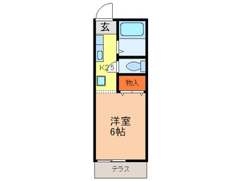 間取図 ｼﾃｨｰﾊｲﾂ天神