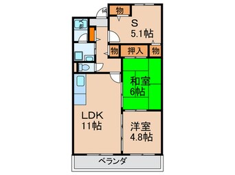 間取図 パークヴィラ長居公園