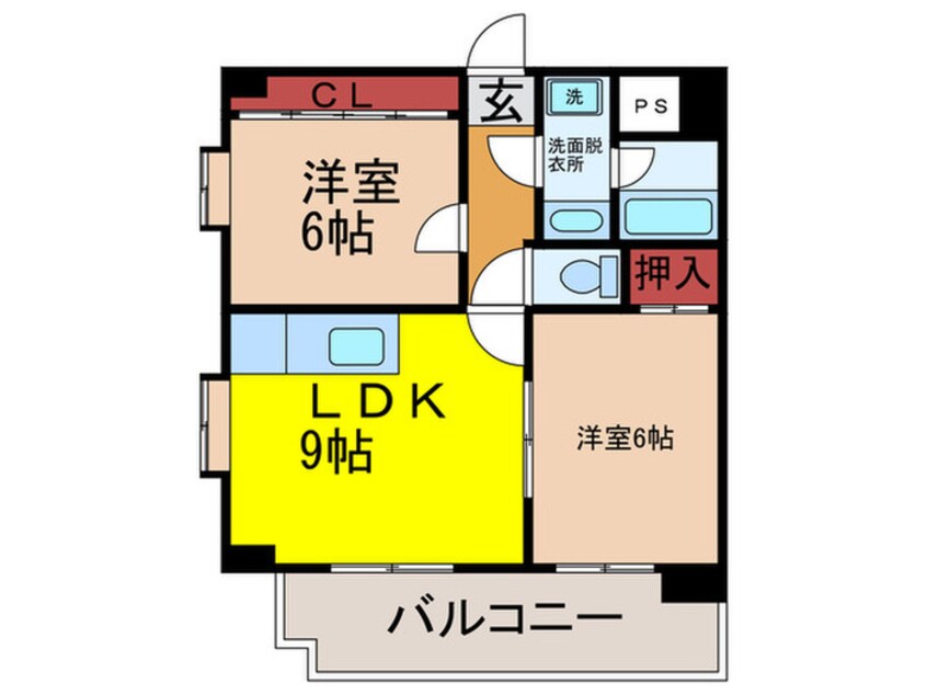 間取図 ベルメゾン旗塚