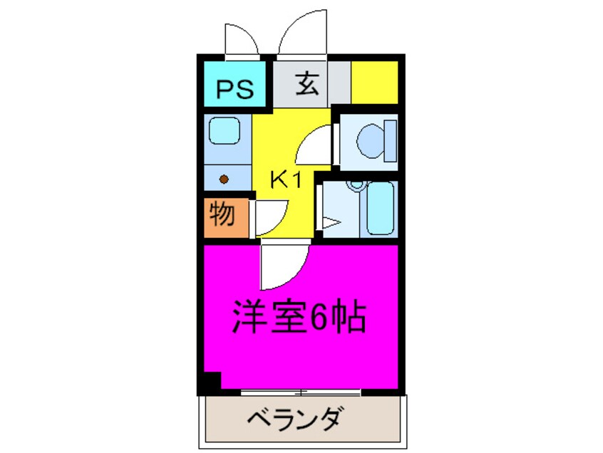 間取図 PS　HIGASHI　OSAKA