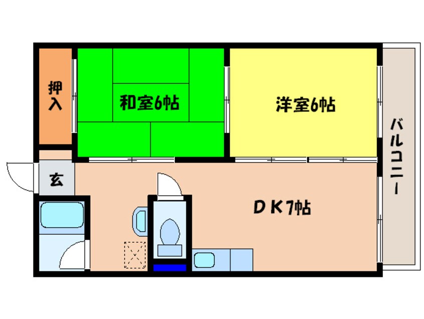 間取図 嵐山グリーンハイツ