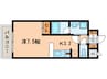 ベラジオ京都清水（３０７） 1Kの間取り