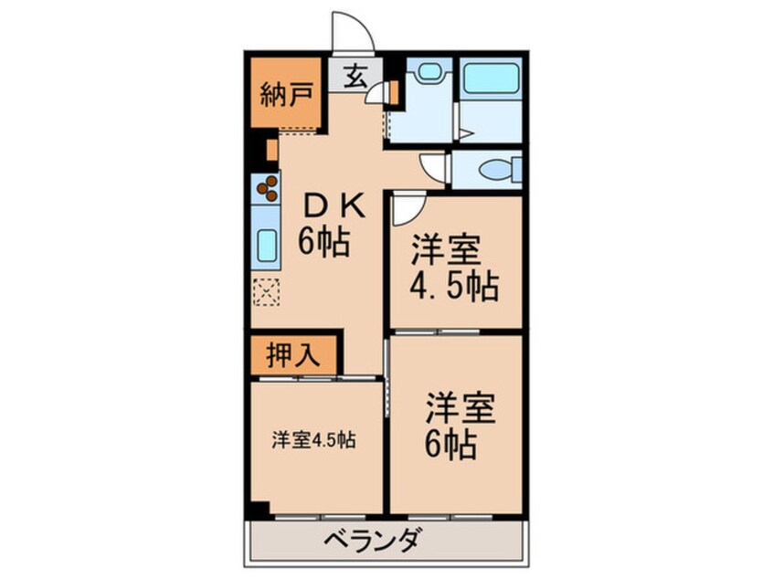 間取図 カモンコ－ト岸里
