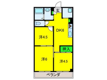 間取図 カモンコ－ト岸里