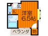 枚方パークアイランド１２５ 1Rの間取り
