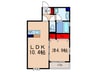 フォーチュン　ウェル 1LDKの間取り