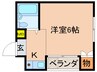 ハイム東町 1Kの間取り