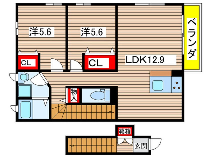 間取図 プロヌーヴ広沢