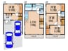 照ケ丘矢田１丁目賃貸戸建て 4LDKの間取り