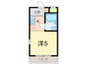 アンマリエ岡本 1Kの間取り