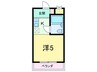 アンマリエ岡本 1Rの間取り