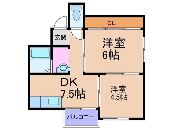 間取り図 フェリーチェ福島北