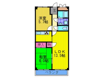 間取図 フロンティア深野