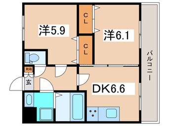 間取図 サンライトあべのⅥ