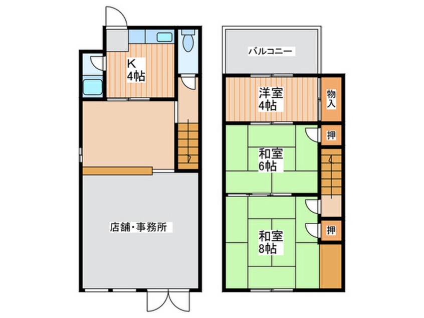 間取図 藤田町4丁目貸店舗①