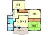 ﾊｲﾂＦＩＧＴＲＥＥ 3LDKの間取り