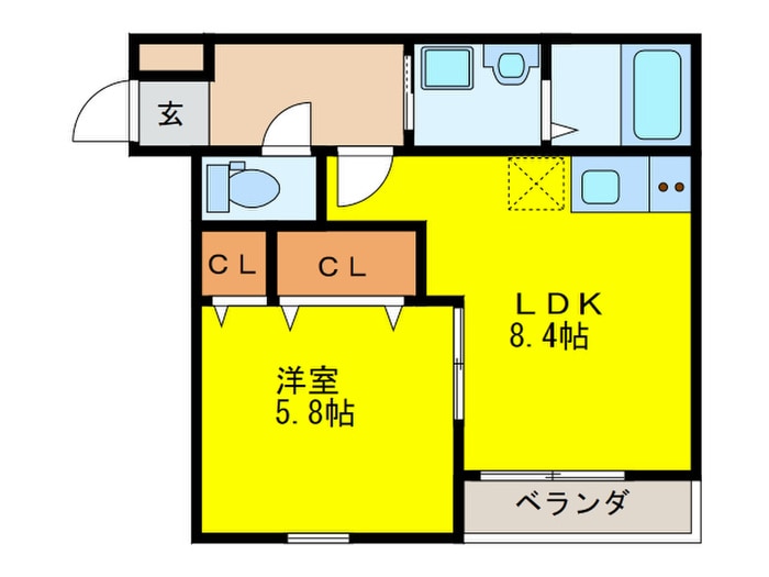 間取り図 フジパレス中百舌鳥駅南