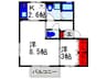 アペルトコ－トＢ 2Kの間取り