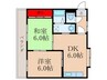 シャトレ－寿 2DKの間取り