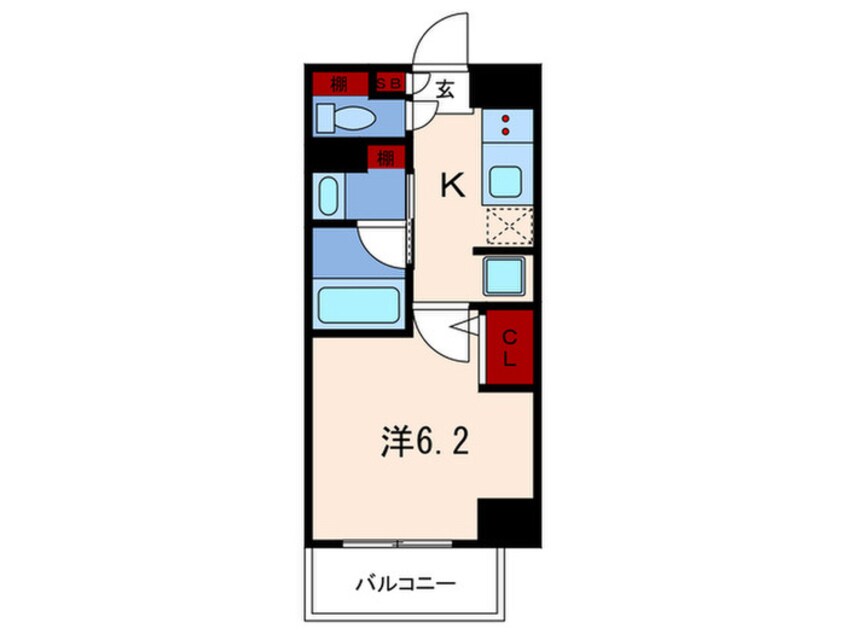 間取図 メゾンエスプリ生田