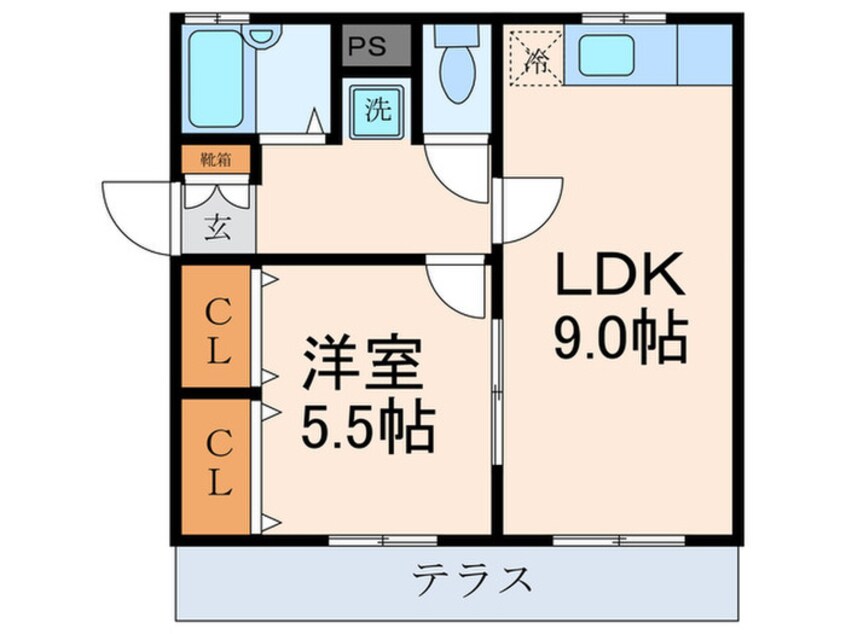 間取図 ルーチェ灘