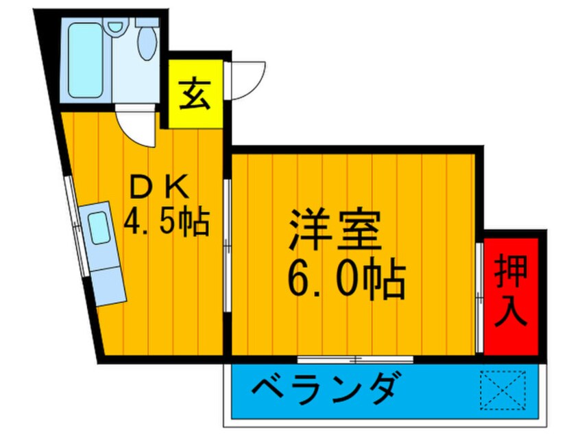 間取図 クリオコ－ト磯島