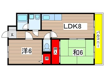 間取図 パインビラ武庫北