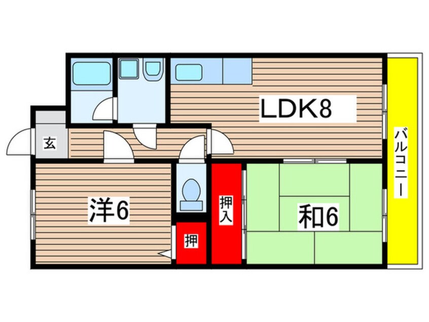 間取図 パインビラ武庫北